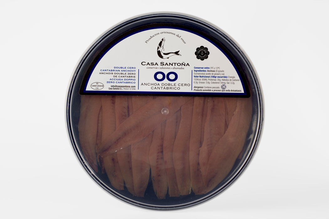 Casa Santona - Spain - Cantabric Sea ANCHOVIES XL/0 - 150g Tray (25 Filets)