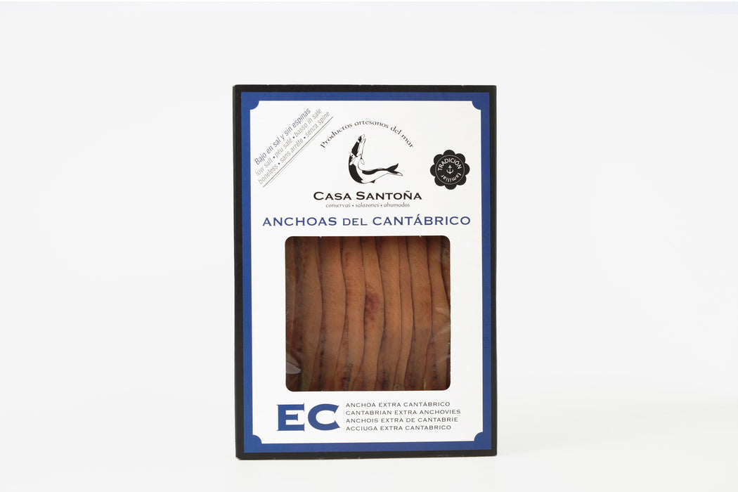 Casa Santona - Spain - Cantabric Sea ANCHOVIES EXTRA - 75g Tray (10 Filets)