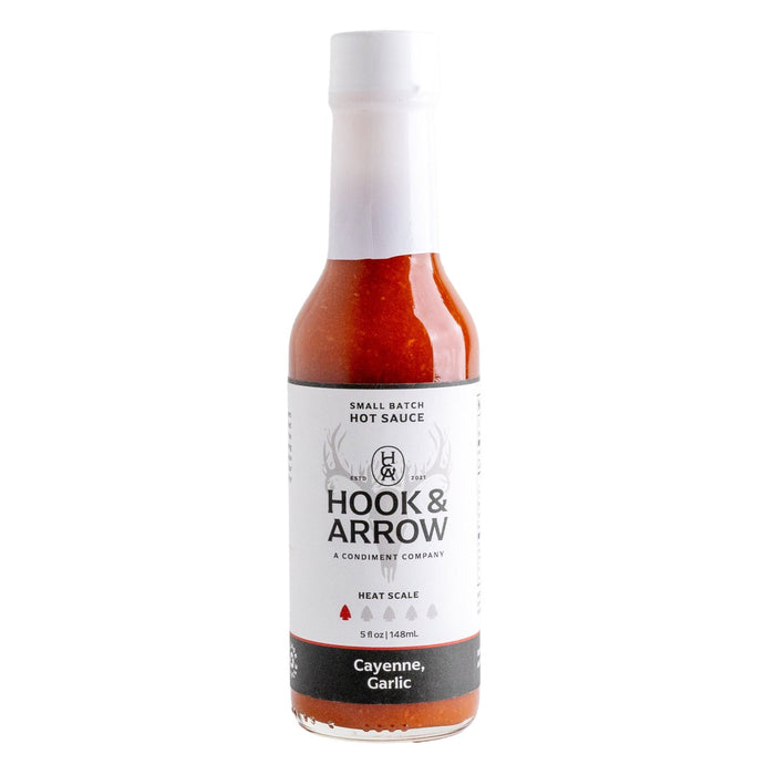 Hook & Arrow - USA - Cayenne, Garlic Hot Sauce - 5 oz