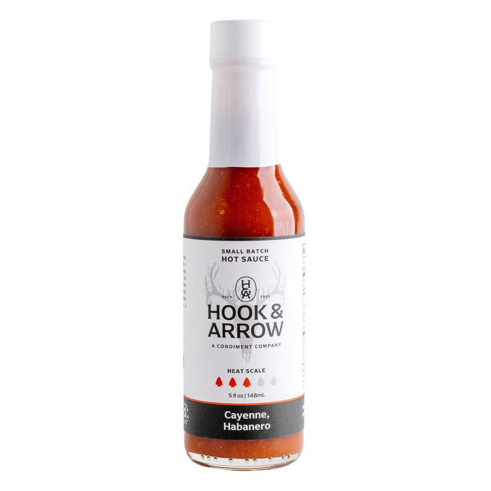 Hook & Arrow - USA - Cayenne, Habanero Hot Sauce - 5 oz