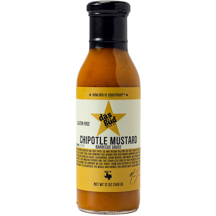 Das Gud - Texas - Chipotle Mustard BBQ Sauce -12 oz.