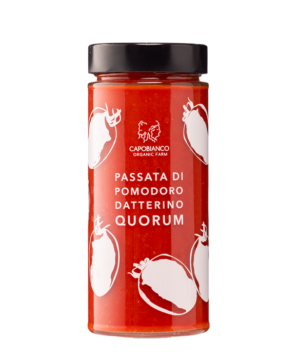 Capobianco - Passata di Pomodoro Datterino Quorum - Prestige Organic Plum Tomato Quorum Puree - Italy - 550 g