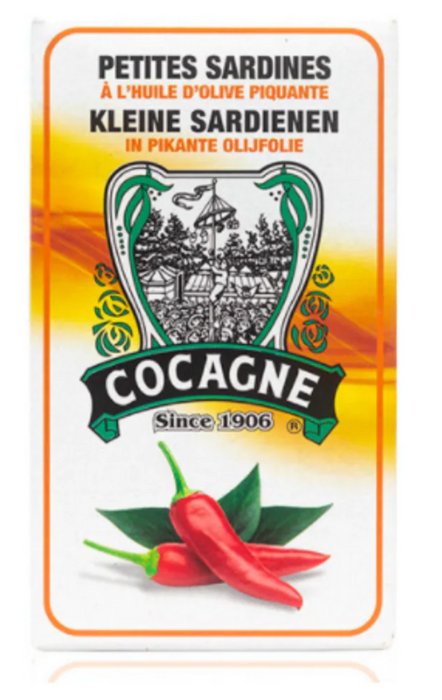 Cocagne - Small Sardines in Spicy Olive Oil  - 90 grams