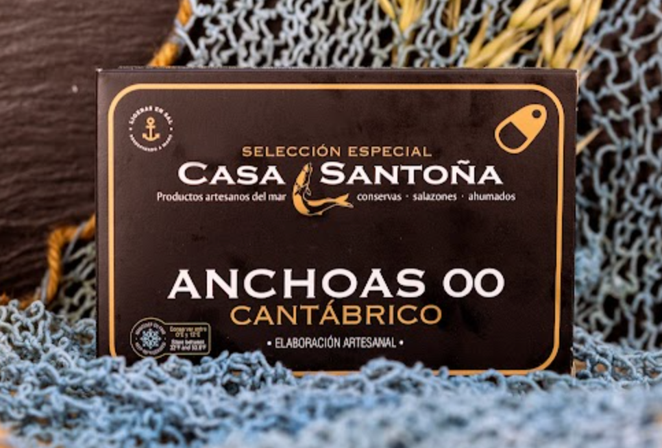 Casa Santona - Spain - Cantabric Sea ANCHOVIES XL - 80g Can (10 Filets)