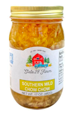 State 28 Farm - Texas - Southern Mild Chow Chow - 17 oz