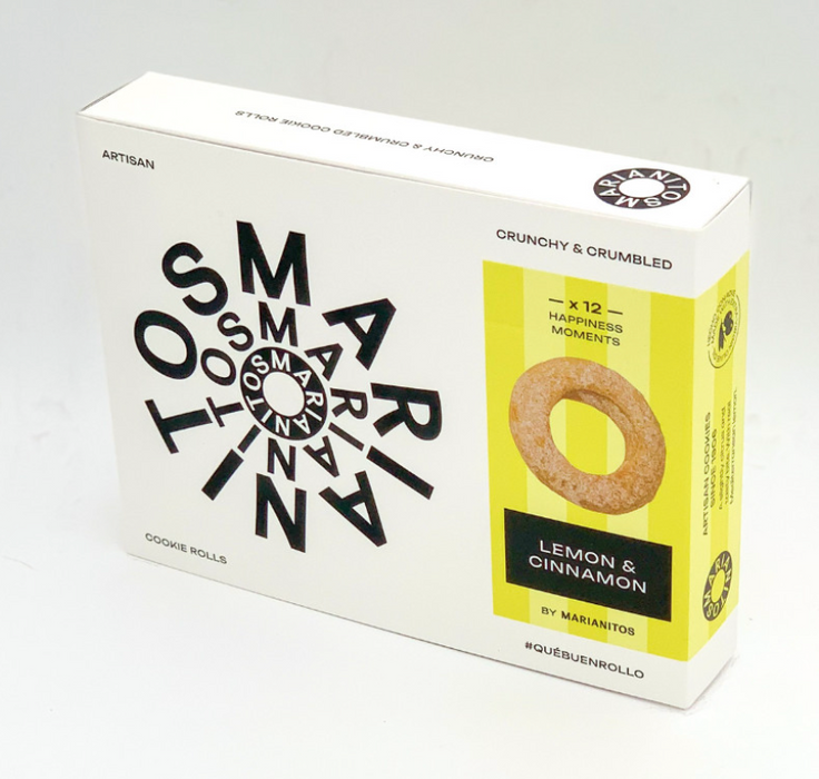 Marianitos - Spain - LEMON & CINNAMON "O" cookies - 140 g