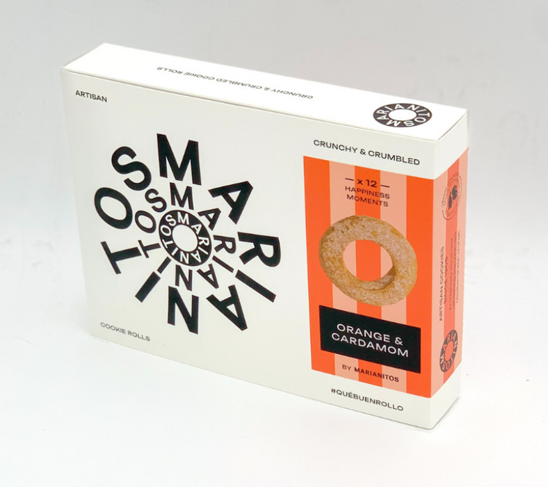 Marianitos - Spain - ORANGE & CARDAMOM "O" cookies - 140 g