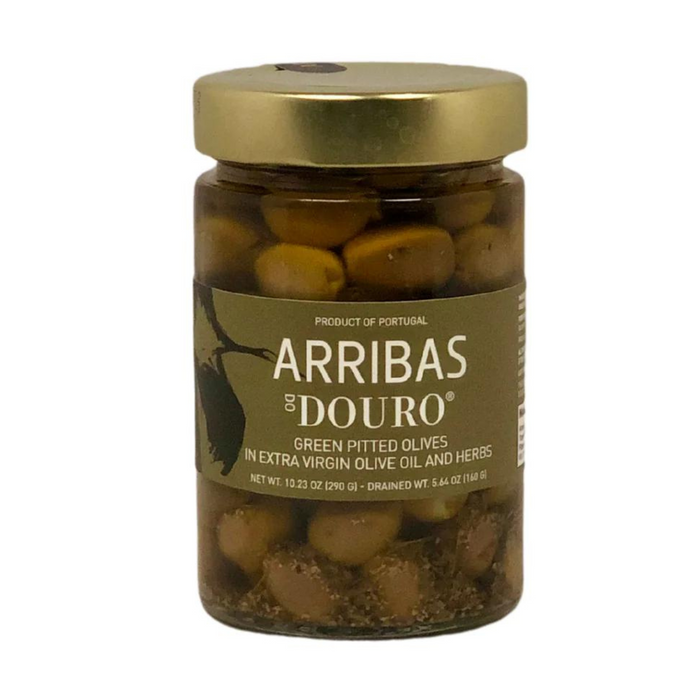 Arribas de Douro - Portugal - Pitted Olives in EVOO and HERBS - 10.23 oz.