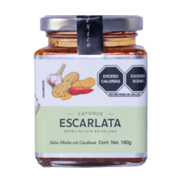 Escarlata - Mexico - Original Salsa Macha with Peanuts - 180 grams