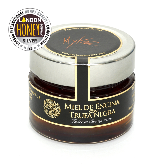 Mykes Gourmet - Holm Oak Honey with Black Truffle (Tuber melanosporum) - 170 Grams