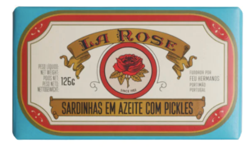La Rose - Sardines in Olive Oil with Pickles - 125 grams