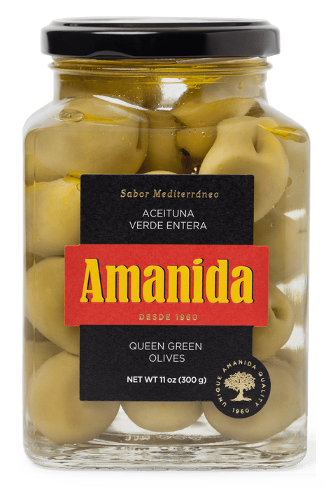 Amanida - Queen Green Olives - 11 OZ.