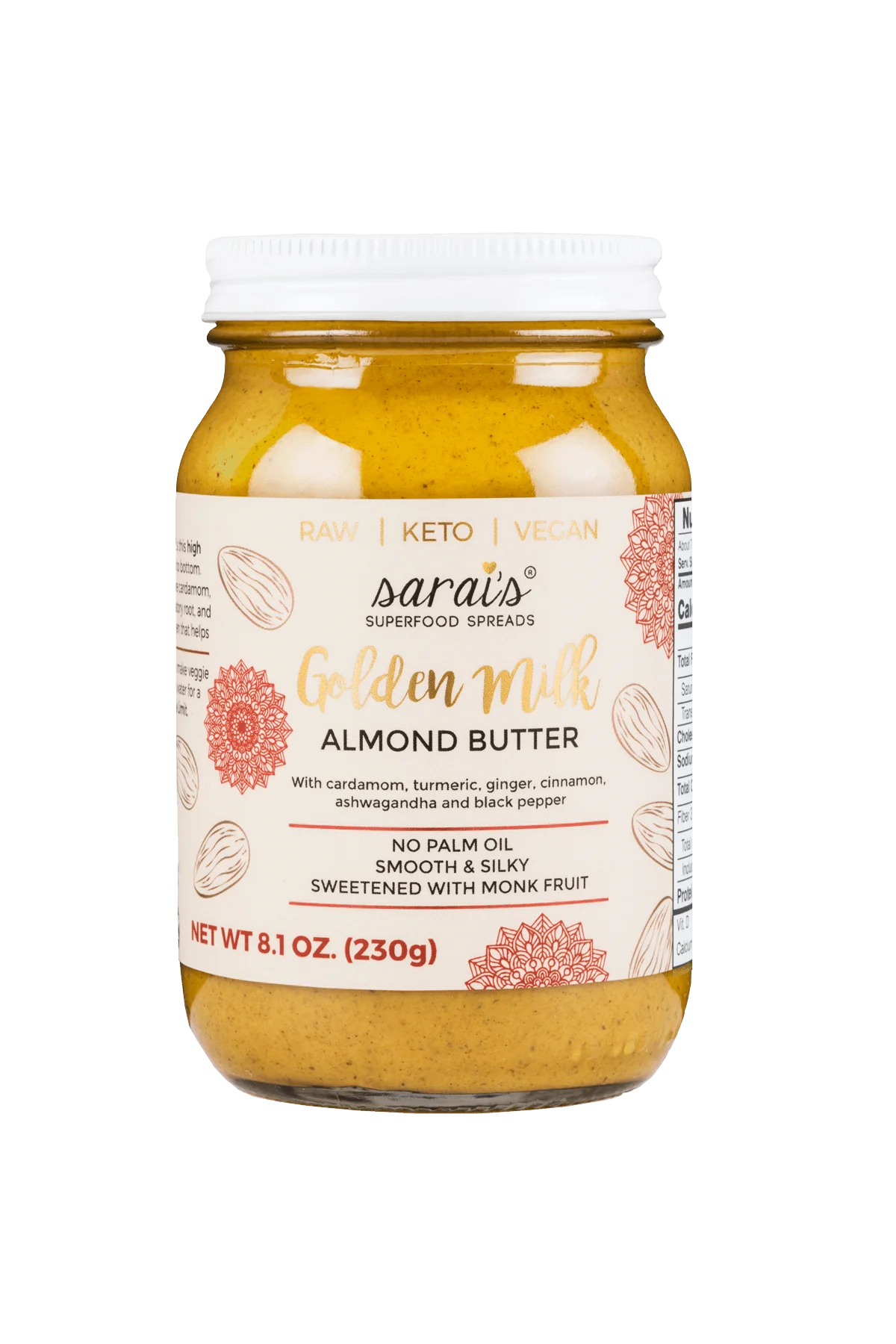 Sarai's Spread Golden Milk Almond Butter — Alta Gama Foods