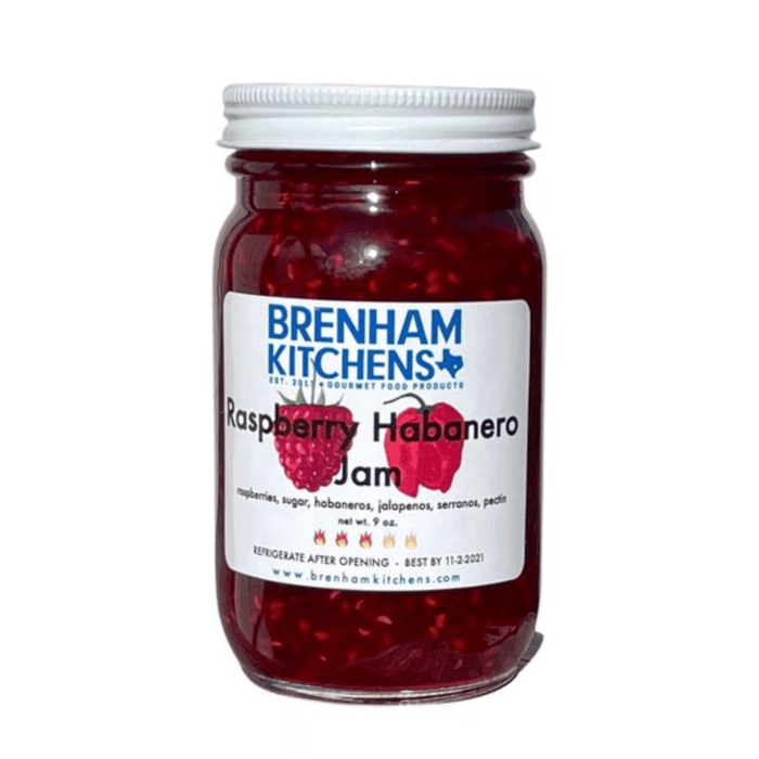 Brenham Kitchens Raspberry Habanero Jam - Los Olivos Markets