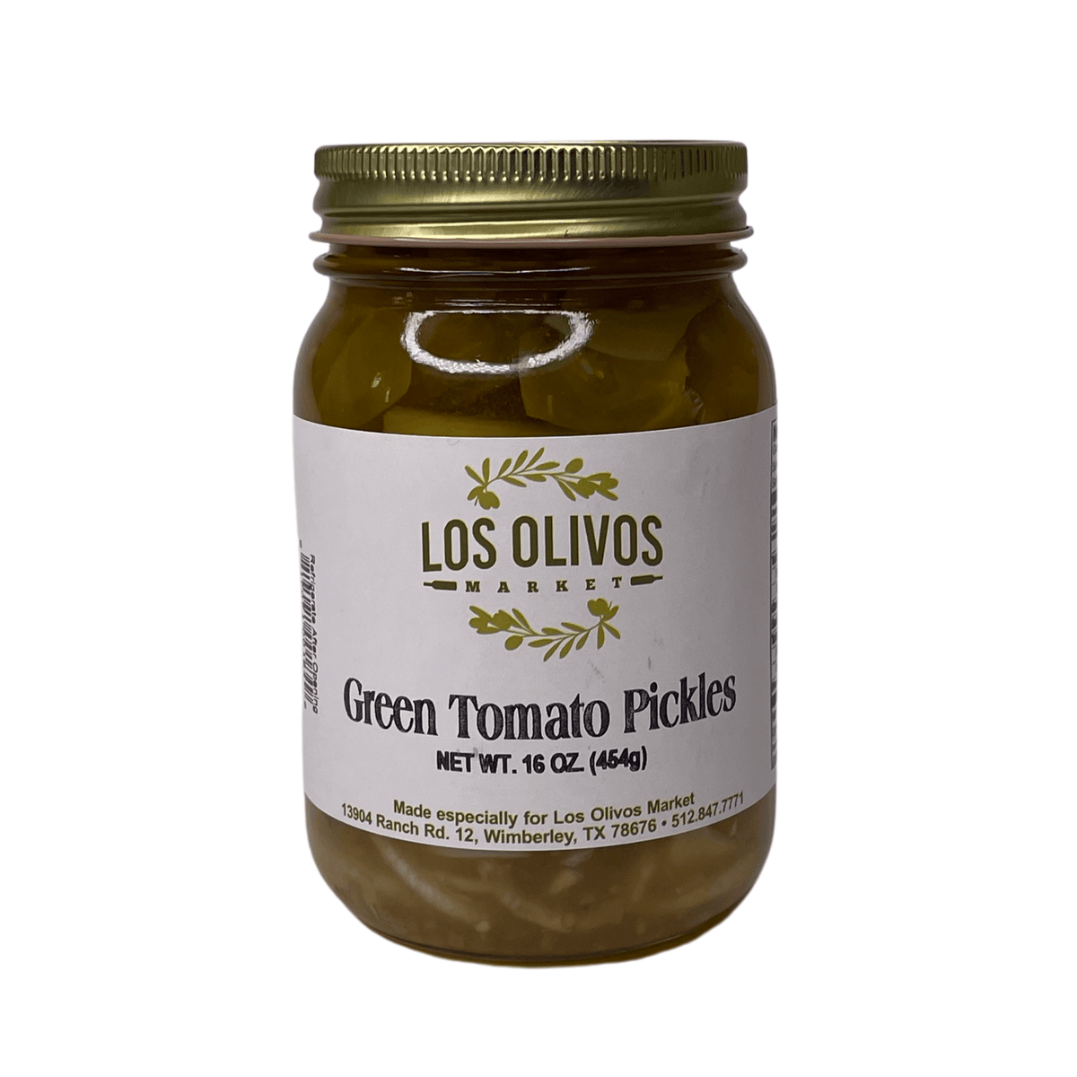 Dos Olivos Markets Texas Green Tomato Pickles 16 oz. — Alta Gama