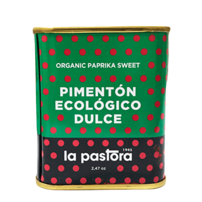 La Pastora - Organic SWEET Paprika - Traditional Tin 2.47 oz (Case of 8)